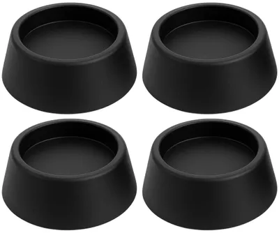 Produktbild von 4 Vibrationsdämpfer Waschmaschine Schwingungsdämpfer Trockner Gummifüße schwarz