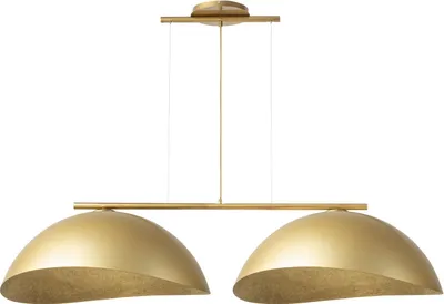 Obrázek produktu pro Dekorativní zlatá závěsná lampa dvě nepravidelné kopule 68 cm Solární 2xE27 15W Sigma Lighting