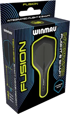 Produktbild von Winmau Dartschaft und Flight Set Schwarz Medium - Dartzubehör