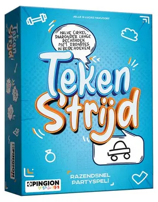 Produktbild von Pingion Games Brettspiel Tekenstrijd Familienspiel Partyspiel Geschenk