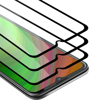 Produktbild von Cadorabo 3x Vollbild Panzer Folie für Nokia 2.4 Schutzfolie in Schwarz Tempered Display-Schutzglas