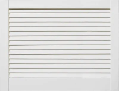 Produktbild von ben+camilla.com geschlossene Lamellentür 46,2x59,4cm weiß PREMIUM LACKIERT Massivholz Kiefer