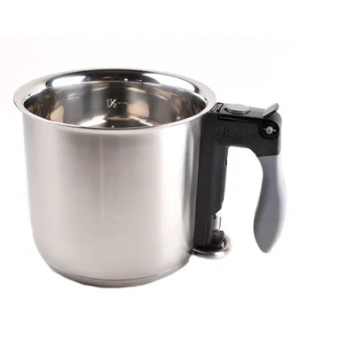 Image de de Buyer 3437.16N, 1.5 l, Acier inoxydable, Acier inoxydable, Noir, Gris, Céramique, Gaz, Induction, Plaque scellée, 16 cm