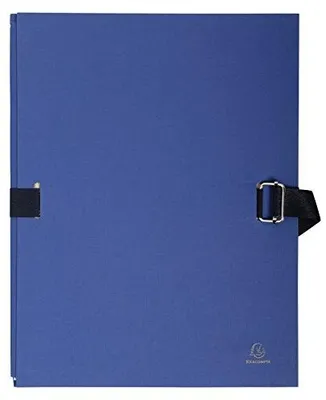 Imagen del producto de EXACOMPTA, carpeta para documentos, formato DIN A4, cartón, color azul oscuro
