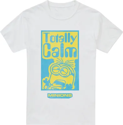 Produktbild von Minions - "Totally Calm" T-Shirt für Herren TV2544 (L) (Weiß)