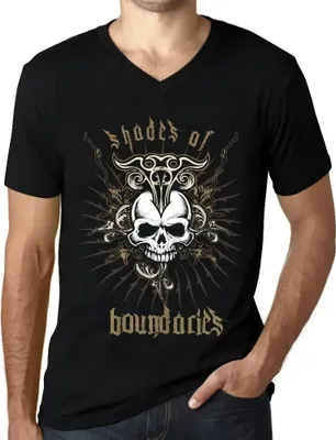 Produktbild von Herren Grafik T-Shirt V-Ausschnitt Schattierungen von Slopinot – Shades Of Slopinot – Öko-Verantwortlich Vintage Jahrgang Kurzarm Lustige Druck