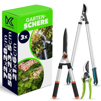 Produktbild von KADAX Astschere Gartenheckenset Strauchschere Manuell Stark