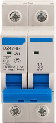 Produktbild von DZ47‑63 2P Miniatur-Leistungsschalter Leckageschutz Luftschalter 400 VAC(63A)