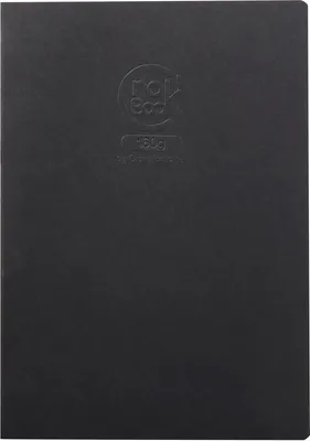 Produktbild von Clairefontaine 10x Skizzenheft A4 20 Blatt weiß schwarzer Einband Schwarz 60362C