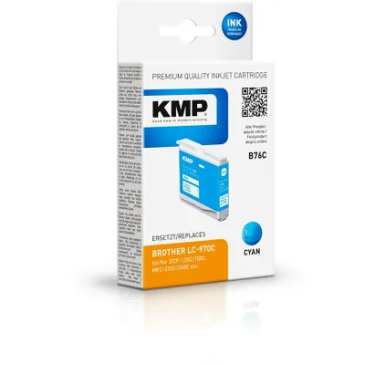 Produktbild von KMP Patrone Brother LC-970C 300 S. cyan remanufactured