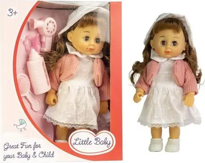 Immagine prodotto di Bambola in abito con set di accessori capelli castani