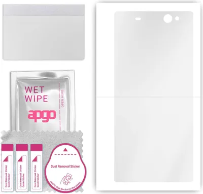 Produktbild von apgo Hydrogel Schutzfolie, Klar, kompatibel mit Sony Xperia XA Ultra, flexibele Displayschutzfolie, Folie mit Positionierhilfe, kratzfest, einfache Montage