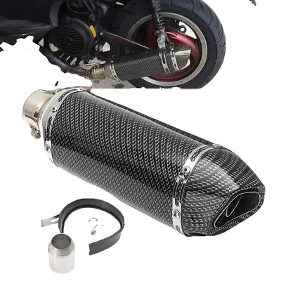 Obrázek produktu pro Univerzální tlumič výfuku pro motocykly, průměr připojení 51 mm, nastavitelný objem, lehká konstrukce,