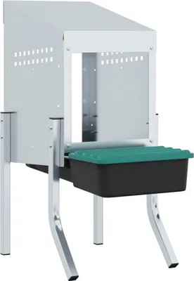 Produktbild von vidaXL Hühner-Nistkasten 1 Abteil mit Beinen Verzinkter Stahl