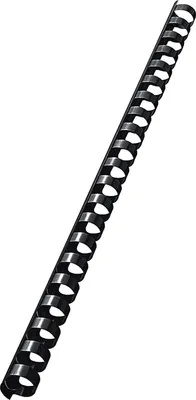Produktbild von Plastikbinderücken A4 21 Ringe 14mm schwarz VE=10x100 Stück