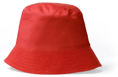 Imagen del producto de Sombrero de pescador plegable, fabricado con 100% algodón, uni, color rojo