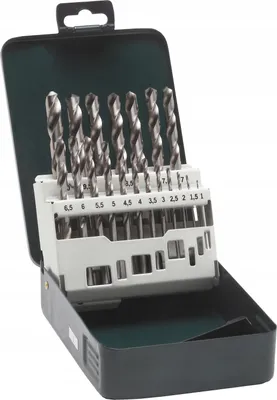 Immagine prodotto di Set di punte per metallo Bosch HSS-G DIN 338 1-10 (19 pezzi) 2609255062