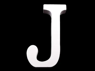 3D Holzbuchstabe J 8cm
