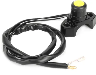 Imagen del producto de Interruptor de botón de encendido, parada y corte de motor para manillar de motocicleta, compatible con motos de cross, ATV y cuadriciclos, modelo A