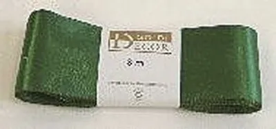 Produktbild von Goldina® 1172040591003 Doppelsatinband - 40 mm x 3 m, dunkelgrün