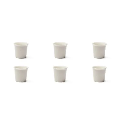 Immagine prodotto di Excelsa set di 6 tazze da espresso Moda in porcellana bianca 9 cl bianco