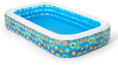 Image de Piscine gonflable rectangulaire Family à motif floral BestWay 54121