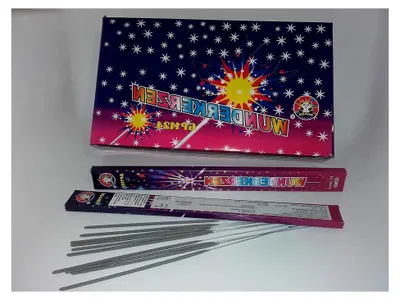 Produktbild von Große Wunderkerzen 30 cm, 10 Stück, Brenndauer etwa 60 Sekunden.