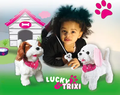 Produktbild von Lucky RC Plüschhund Weiss/Braun 27MHz