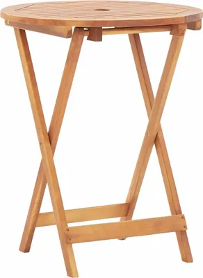 Immagine prodotto di vidaXL Tavolo da giardino pieghevole 60 x 75 cm in legno massiccio di acacia