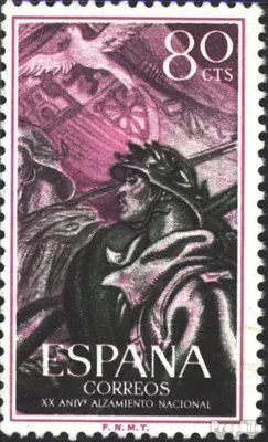 Produktbild von Briefmarken Spanien 1956 Mi 1086 postfrisch Soldat