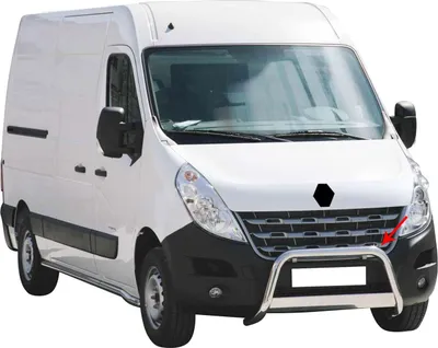 Image de Pare-buffle Avant pour Renault Master 2010-2018 63 mm en Acier Gris