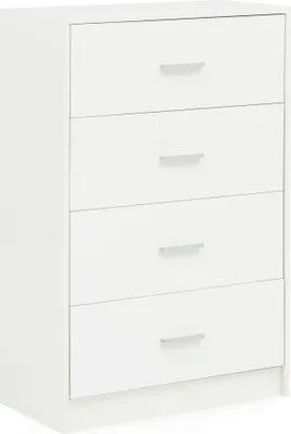 Produktbild von Design Sideboard WL5.864 Weiß Hochglanz 60x90x30 cm Anrichte Holz Modern | Schmale Schubladenkommode Esszimmer | Kleiner Allzweckschrank Flur | Wäschekommode Schlafzimmer