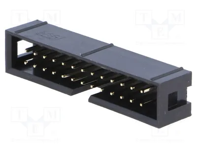 Zdjęcie produktu dla 2 gniazda przejściowe (THT), pozłacane, proste, 26 pinów męskich, 2,54 mm, model DS1013-26SSIB1-B-0 - złącze