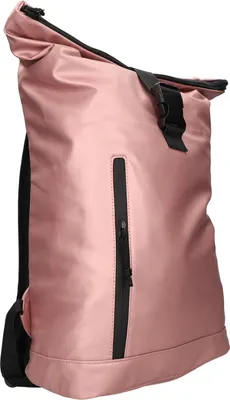 Produktbild von Rucksack BKR-113 Rose Rolltop mit Steckschnalle, glattes Kunstleder, 40x55x12 cm