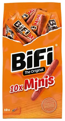 Zdjęcie produktu dla Bifi Minis Pack 10 100g – Pikantne przekąski mini salami, bogate w białko