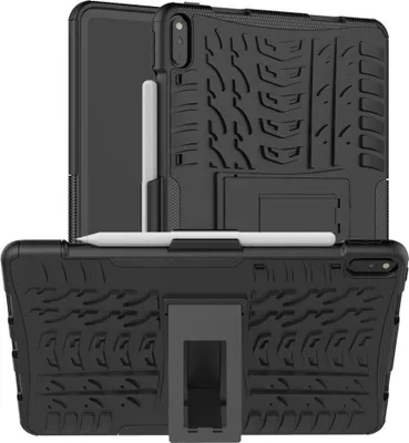 Produktbild von Huawei MatePad Pro 10.8 Hülle - Panzer Back Cover mit Ständer - Schwarz