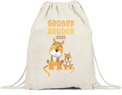 Produktbild von Großer Bruder 2025 Turnbeutel Gymsack Löwen Liebe Bro Love Bruderliebe Family Geborgenheit Zusammenhalt Retter