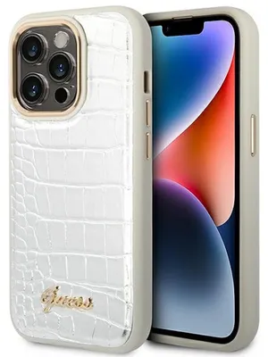 Immagine prodotto di Guess Guhcp14Lhgcrhs Custodia rigida per Iphone 14 Pro 6,1 Srebrny/Argento Collezione Croco