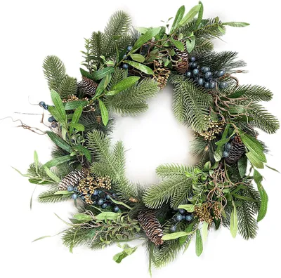Zdjęcie produktu dla Girlanda świąteczna z sztucznej zieleni VIRIDIS Viridis, średnica 50 cm, zielona, 1 sztuka