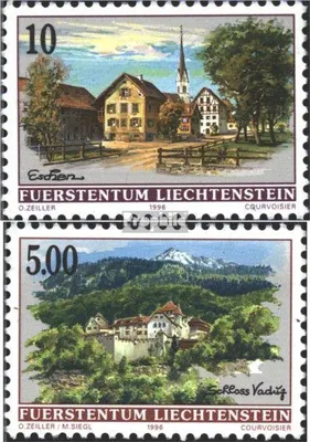 Produktbild von Briefmarken Liechtenstein 1996 Mi 1126-1127 (kompl.Ausg.) gestempelt Dorfansichten