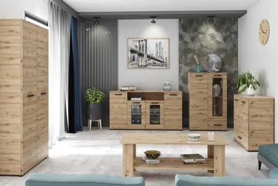 Produktbild von Wohnzimmer-Set "A" Futura Eiche Artisan