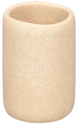 Produktbild von BERILO Zahnputzbecher Zahnbürstenhalter Zahnbürstenbecher beige Polyresin Badezimmer