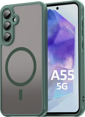 Produktbild von Handyhülle für Samsung Galaxy A55 Matt Case Schutzhülle Kratzfest Passgenau Grün