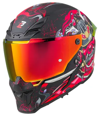 Zdjęcie produktu dla Kask Bogotto Blade Armour, czarny/czerwony, XS