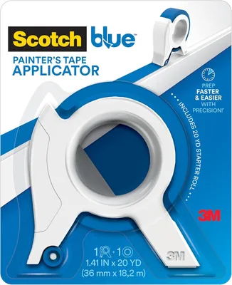 Produktbild von ScotchBlue TA3-SB Malerband-Applikator, blau, mit 1 Starterrolle, 3,6 cm x 20 m