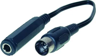 Produktbild von Audio Adapter 5-pol DIN St. an 6,3 Stereo Buchse, Länge:0,2m, Good Connections®