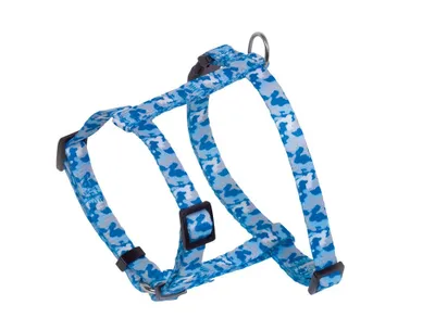 Obrázok produktu pre Nobby postroj "Camouflage" svetlo modrý Hrudník 20-35 cm, Š: 10 mm