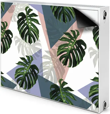 Produktbild von Magnet Verkleidung Abdeckung Heizkörperabdeckung Heizkörperabdeckung 110x60 cm  - Monstera, Muster