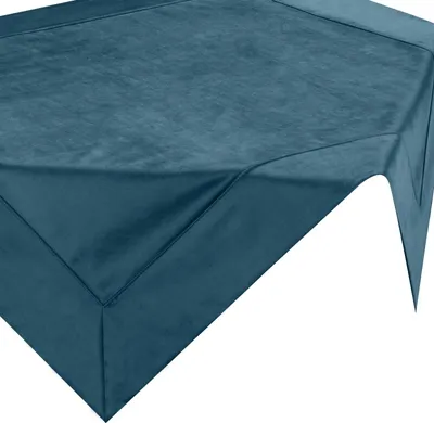 Produktbild von EUROFIRANY | Tischdecke - 85 x 85 cm - marineblaues Fleckgeschütztes Tischtuch - Einfarbig Glatt