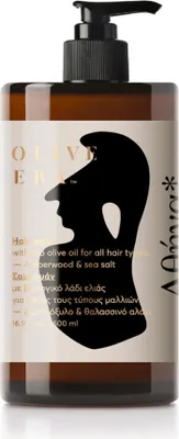 Obrázek produktu pro Šampon S Bio Olivovým Olejem, Jantarovým Dřevem A Mořskou Solí Athena*500Ml